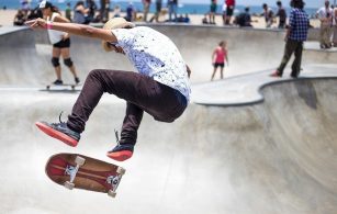 Håll huden mjuk i skateparken
